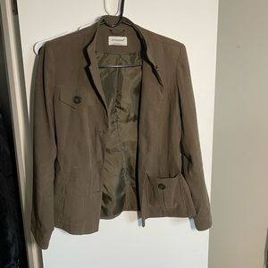 Olive green utility jacket